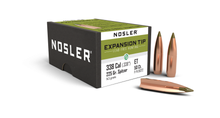 338 Caliber 225gr Expansion Tip Lead Free (50ct) (OVER-RUN)