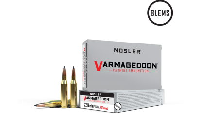 22 Nosler 53gr FB Tipped Varmageddon Ammunition(20ct) (BLEM)